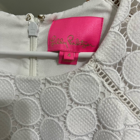 Lilly Pulitzer White Fitted Dress - Perfect for Brides! - Picture 3 of 4